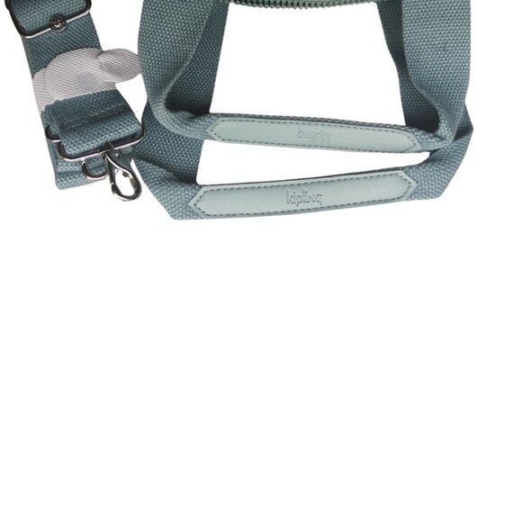 brand new Kipling vintage crossbody Defea Medium Handbag snowflake green - Picture 7 of 13